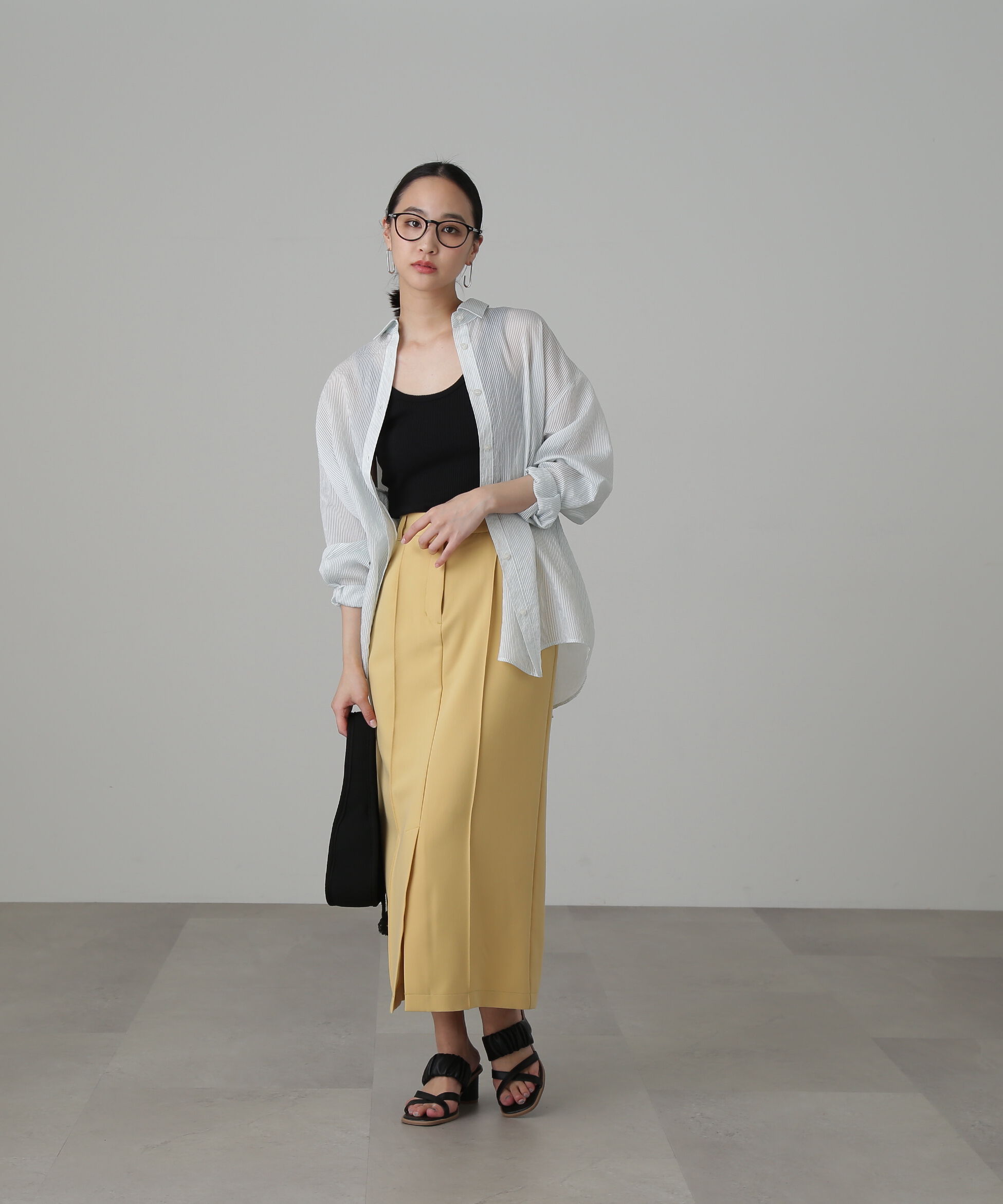  「シアーストライプオーバーシャツ」|シャツ・ブラウス|