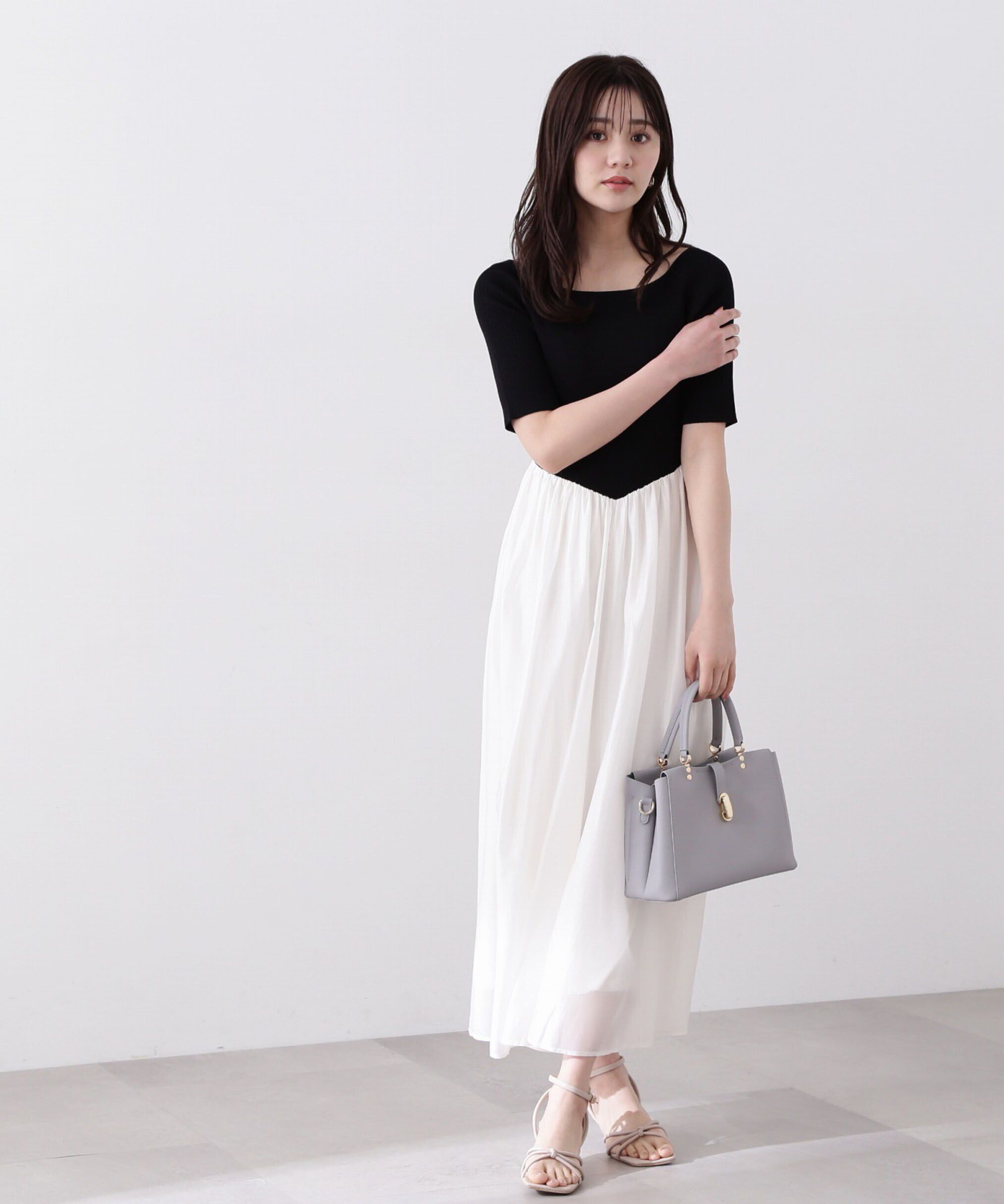 PROPORTION BODY DRESSING「シアードッキングニットワンピース」|ワンピース|