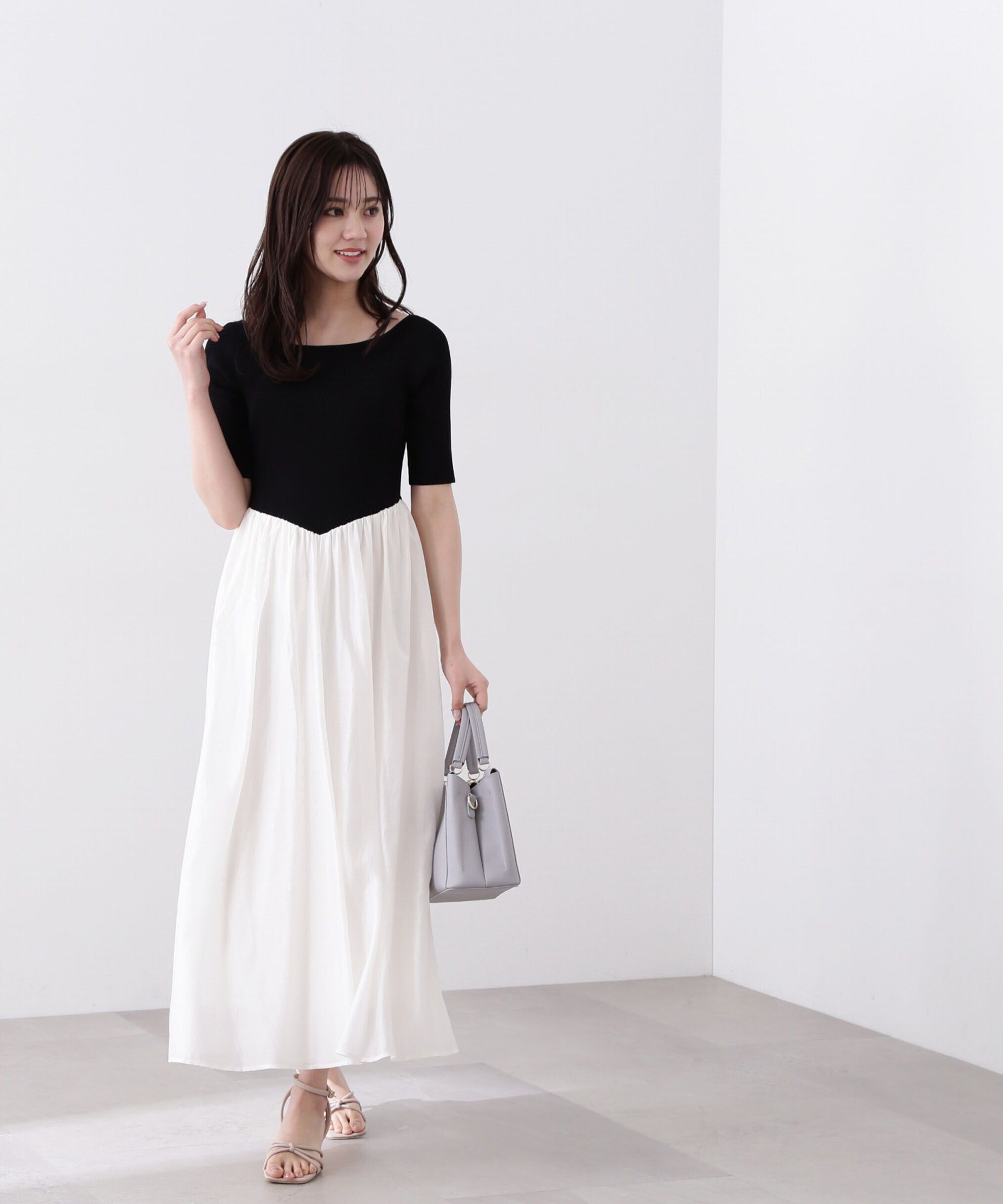 PROPORTION BODY DRESSING「シアードッキングニットワンピース」|ワンピース|