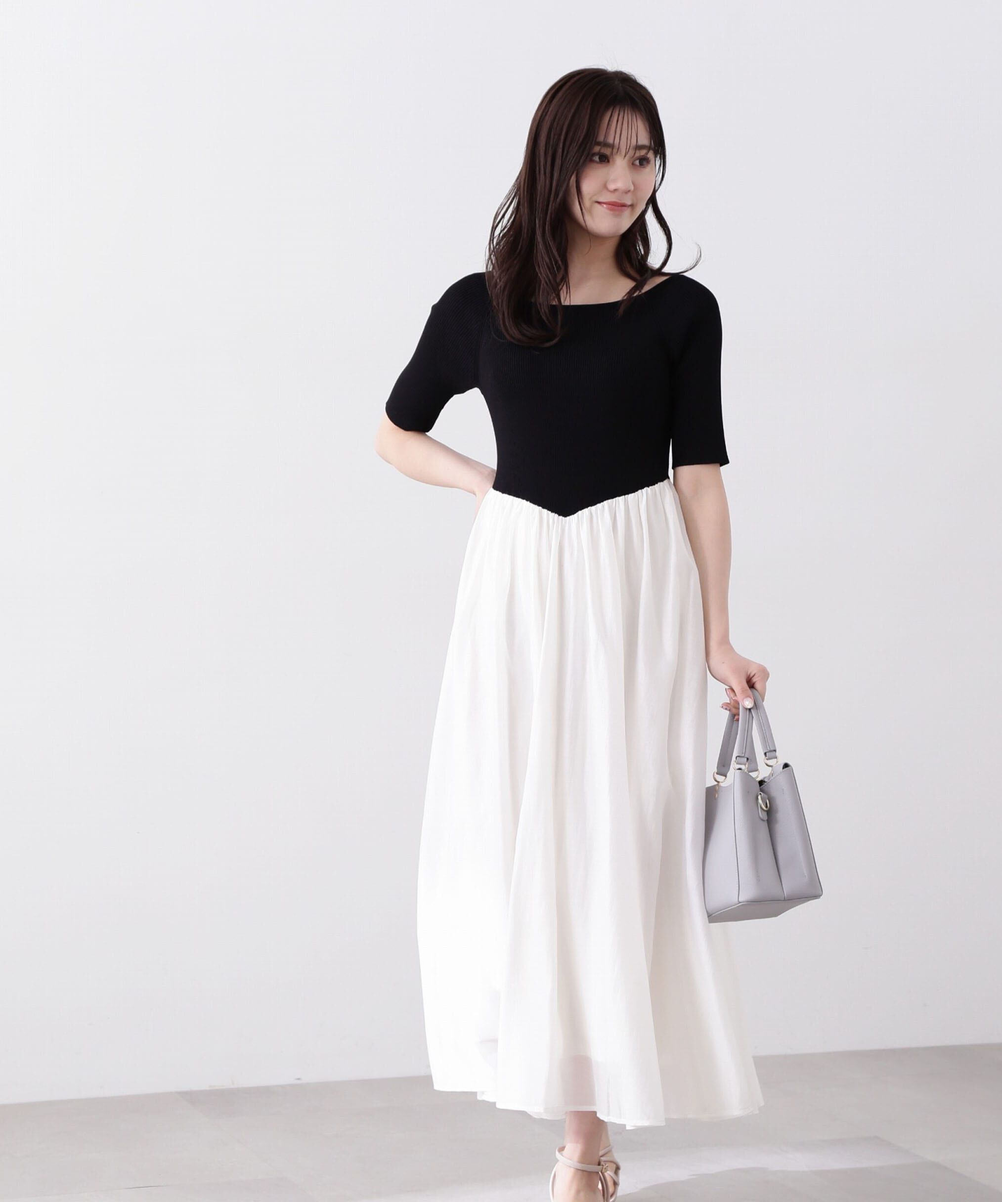 PROPORTION BODY DRESSING「シアードッキングニットワンピース」|ワンピース|