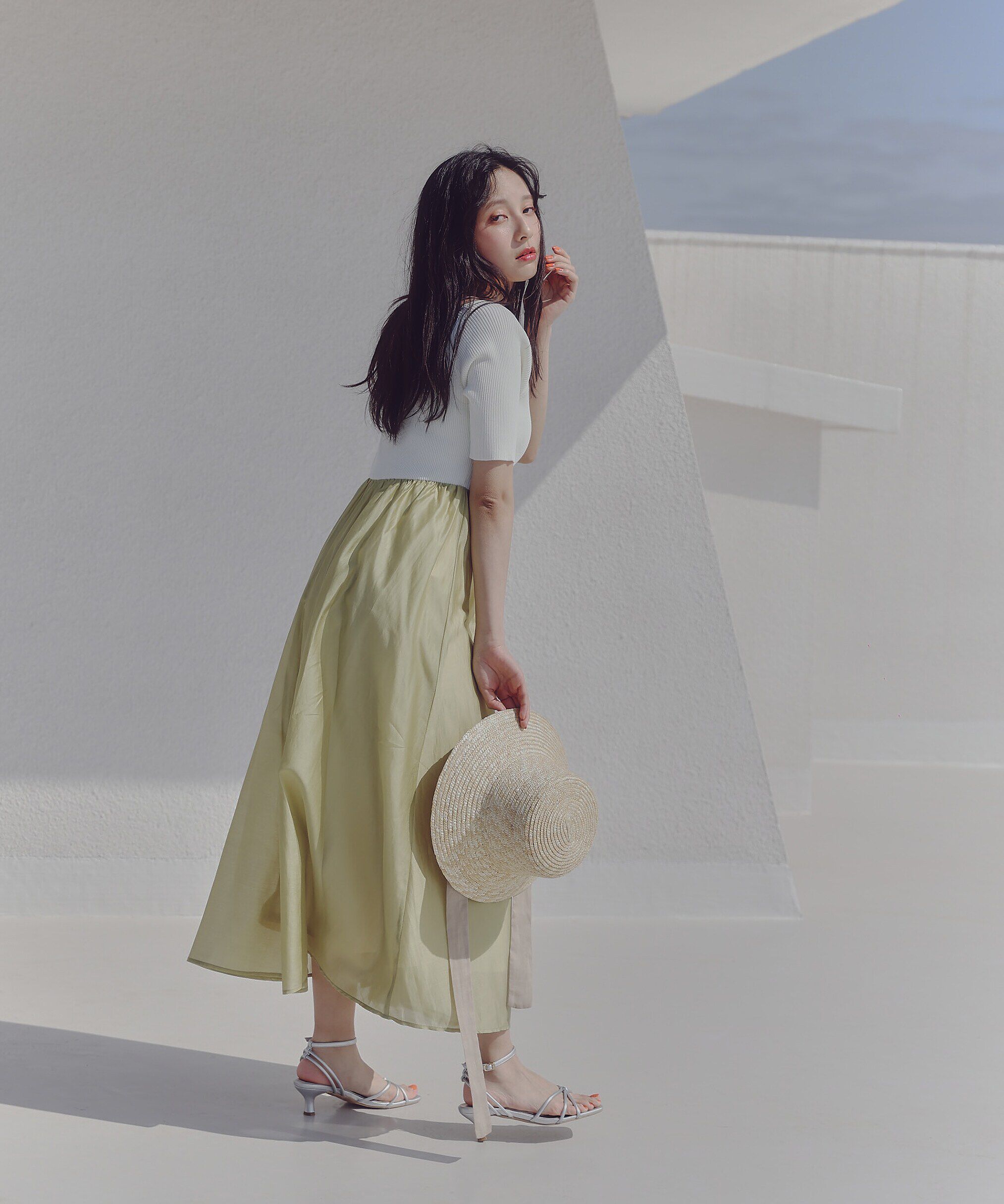 PROPORTION BODY DRESSING「シアードッキングニットワンピース」|ワンピース|