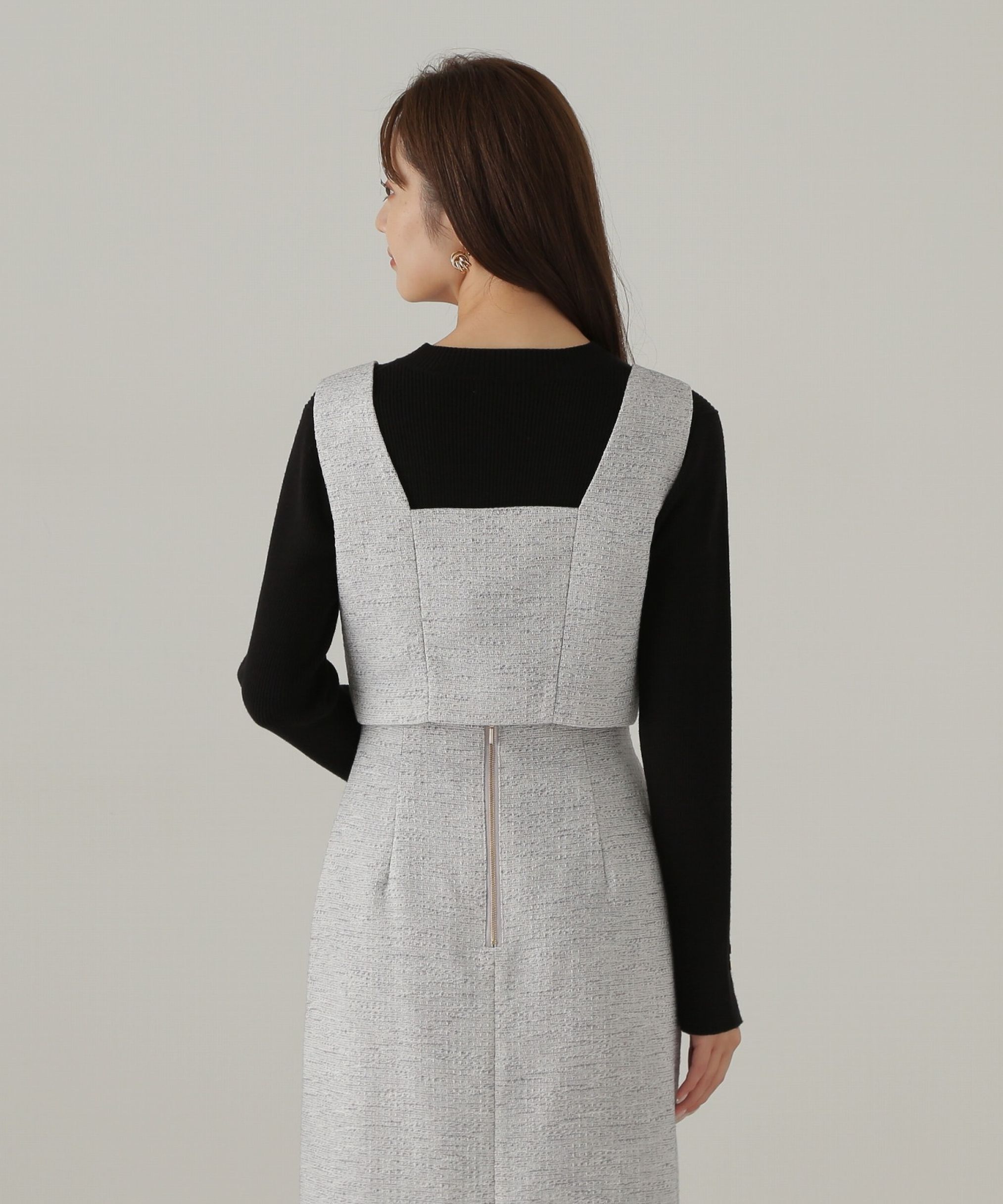 PROPORTION BODY DRESSING「ベーシックツイードビスチェ24AW」|シャツ・ブラウス|