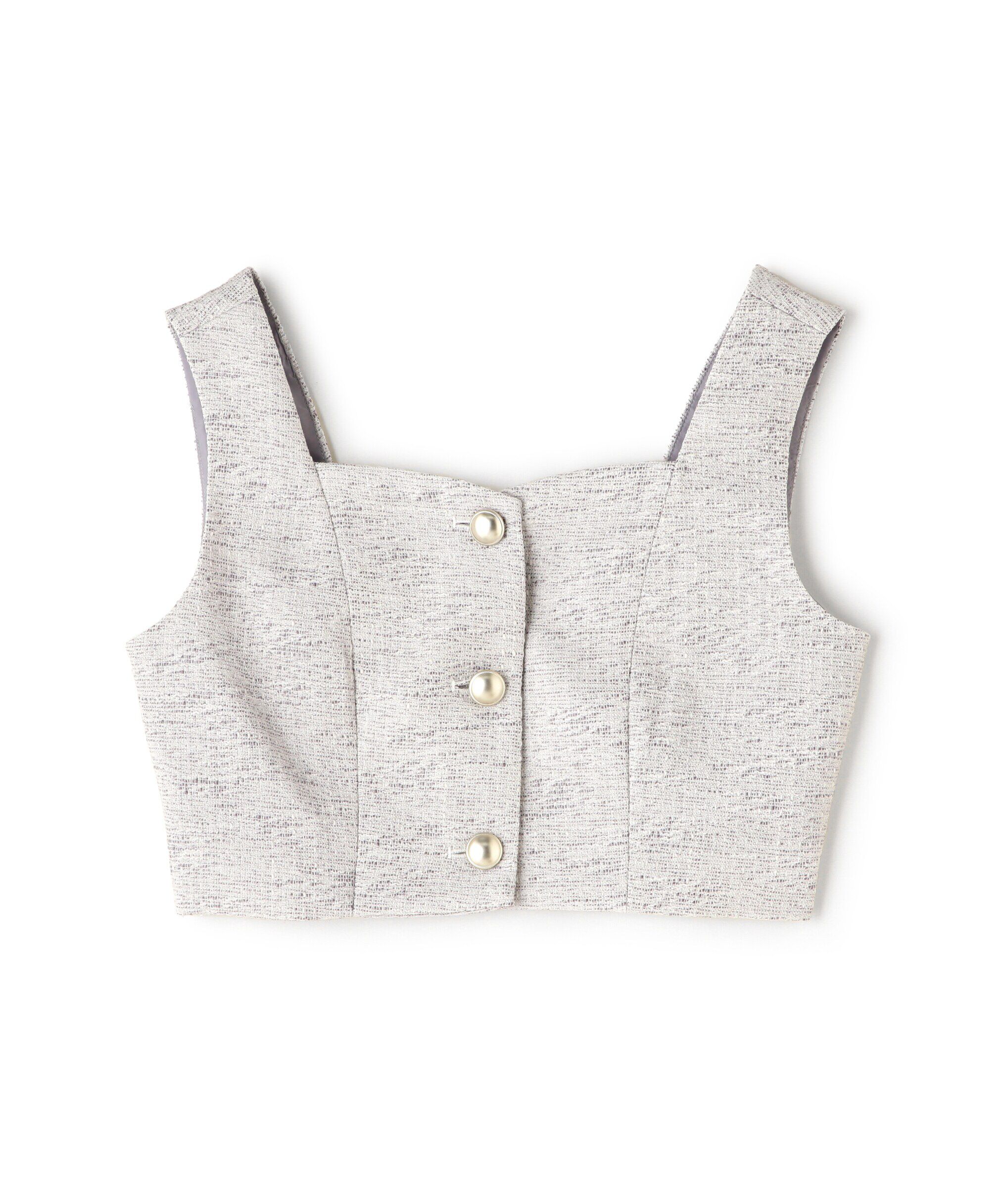 PROPORTION BODY DRESSING「ベーシックツイードビスチェ24AW」|シャツ・ブラウス|