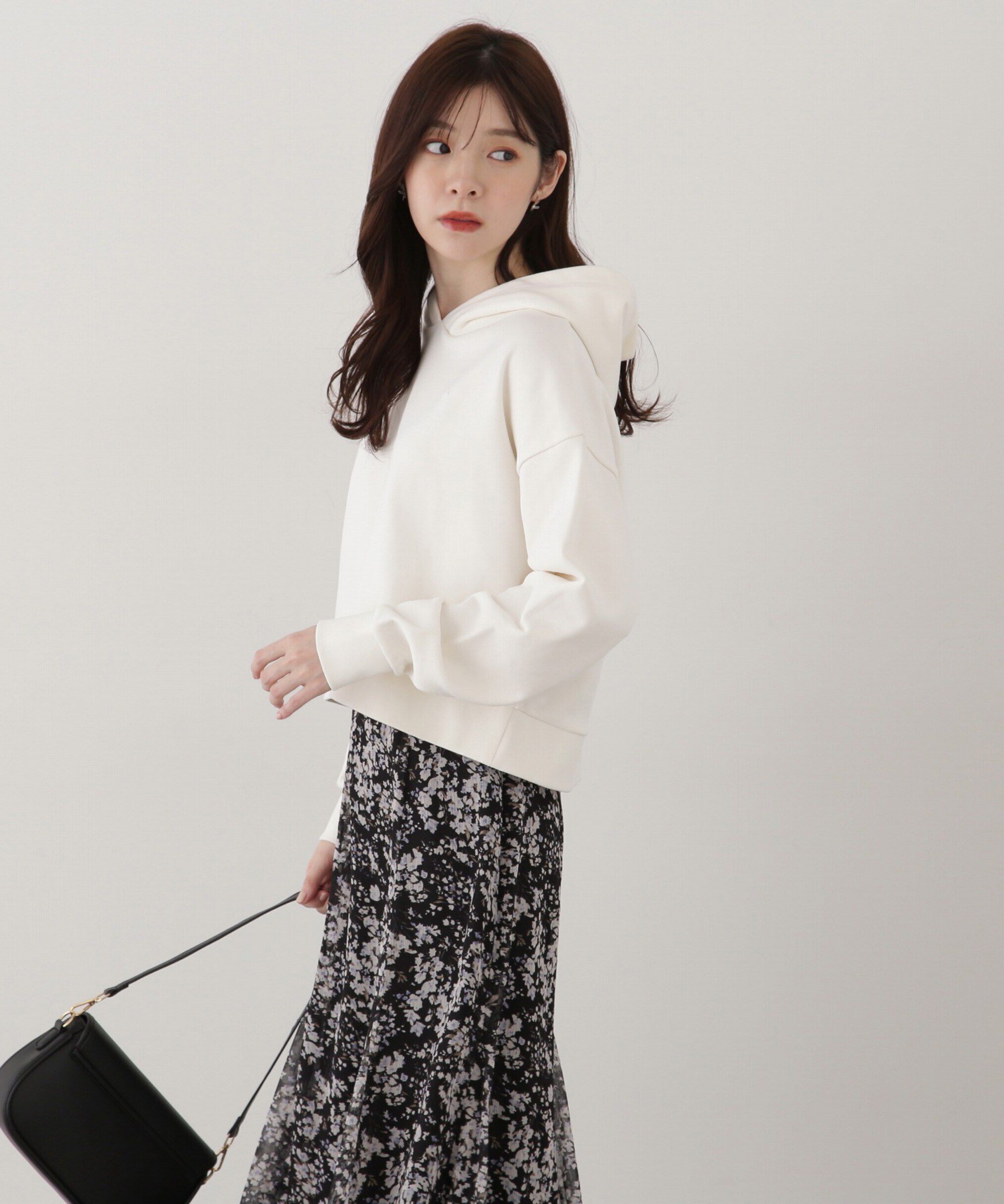 PROPORTION BODY DRESSING「リボンブローチ付きフーディー」|Tシャツ・カットソー|