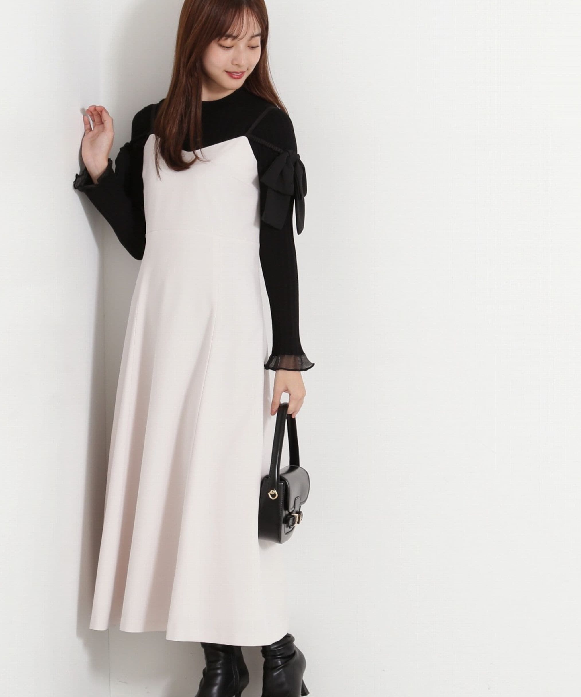 PROPORTION BODY DRESSING「ショルダーリボンキャミワンピース」|ワンピース|