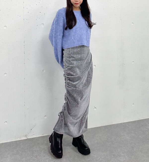 archives「ラメカットドロストタイトスカート」|スカート|