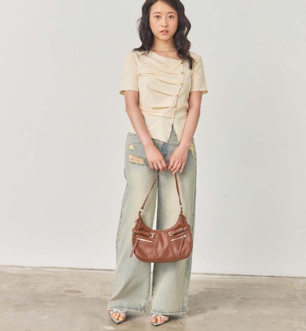 archives「アシメタックボタンカットＴＯＰＳ　５Ｓ」|Tシャツ・カットソー|