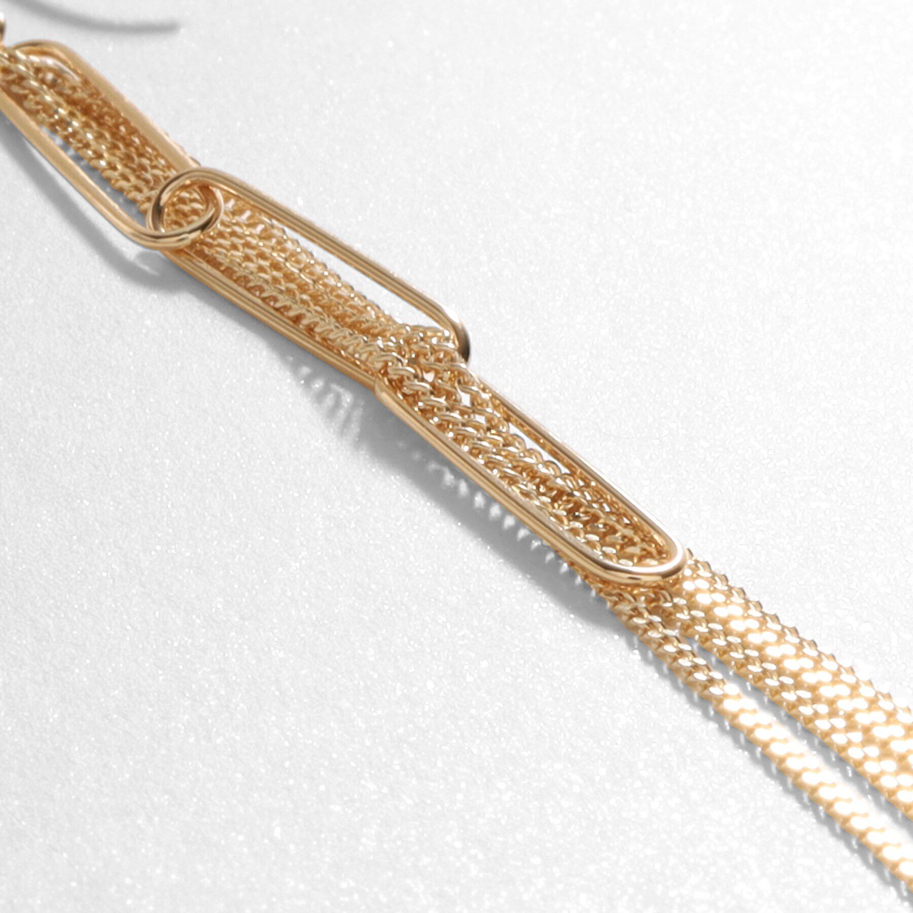 COCOSHNIK「K10PCロングウェーブインチェーン フックピアス」|ピアス|