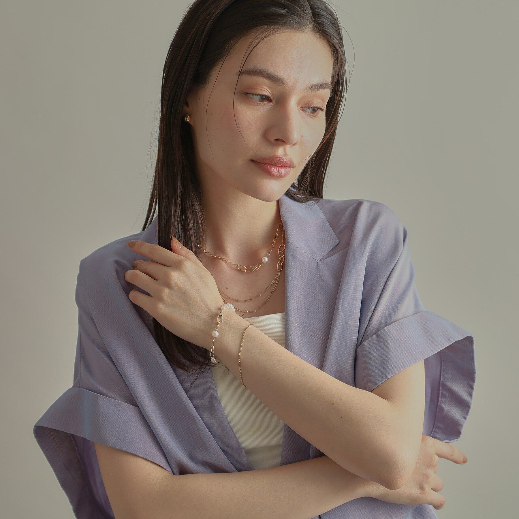 COCOSHNIK「K10キヘイチェーン ブレスレット」|ブレスレット・バングル|