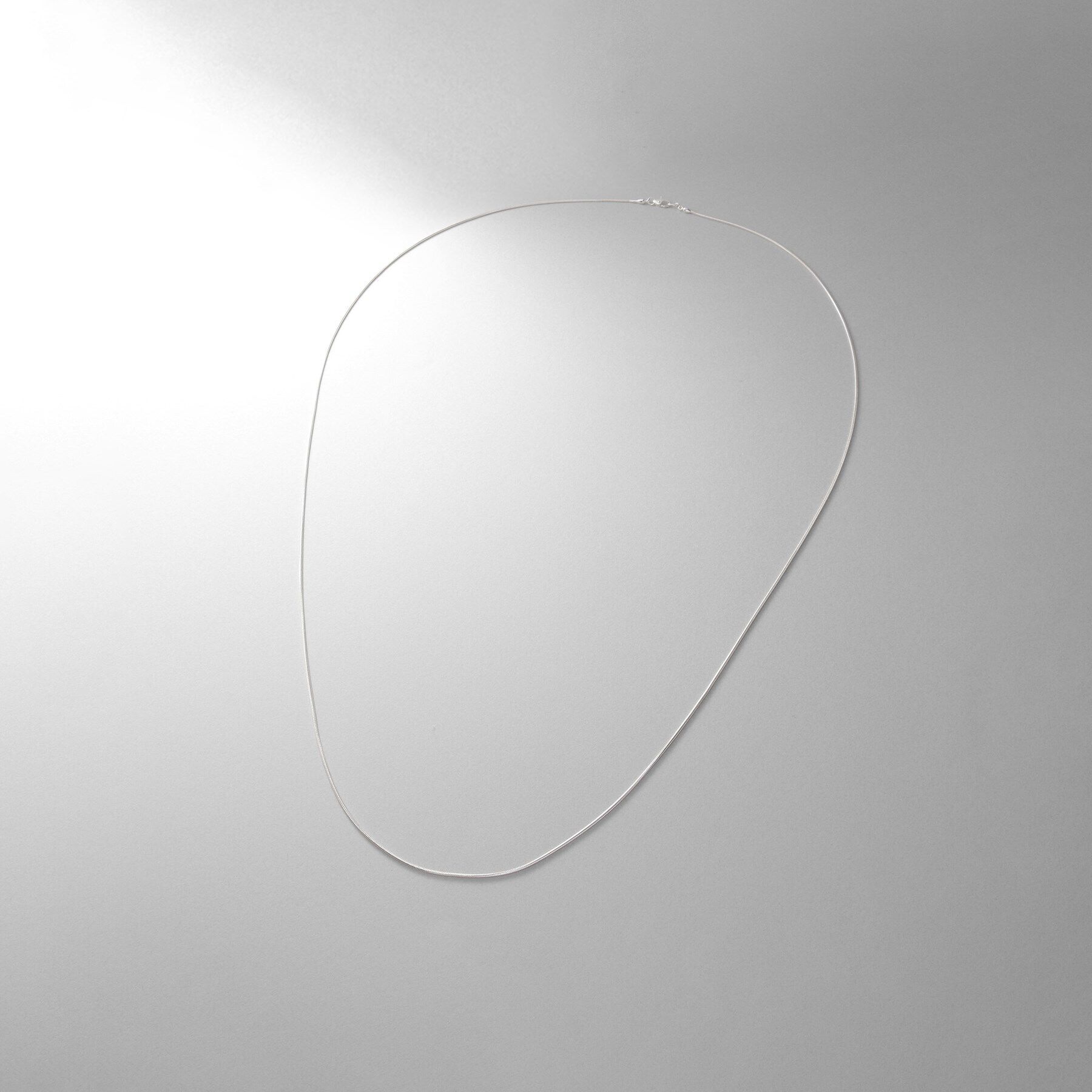 COCOSHNIK ONKITSCH「シルバー デザインチェーン スネークネックレス（90cm）」|ネックレス|