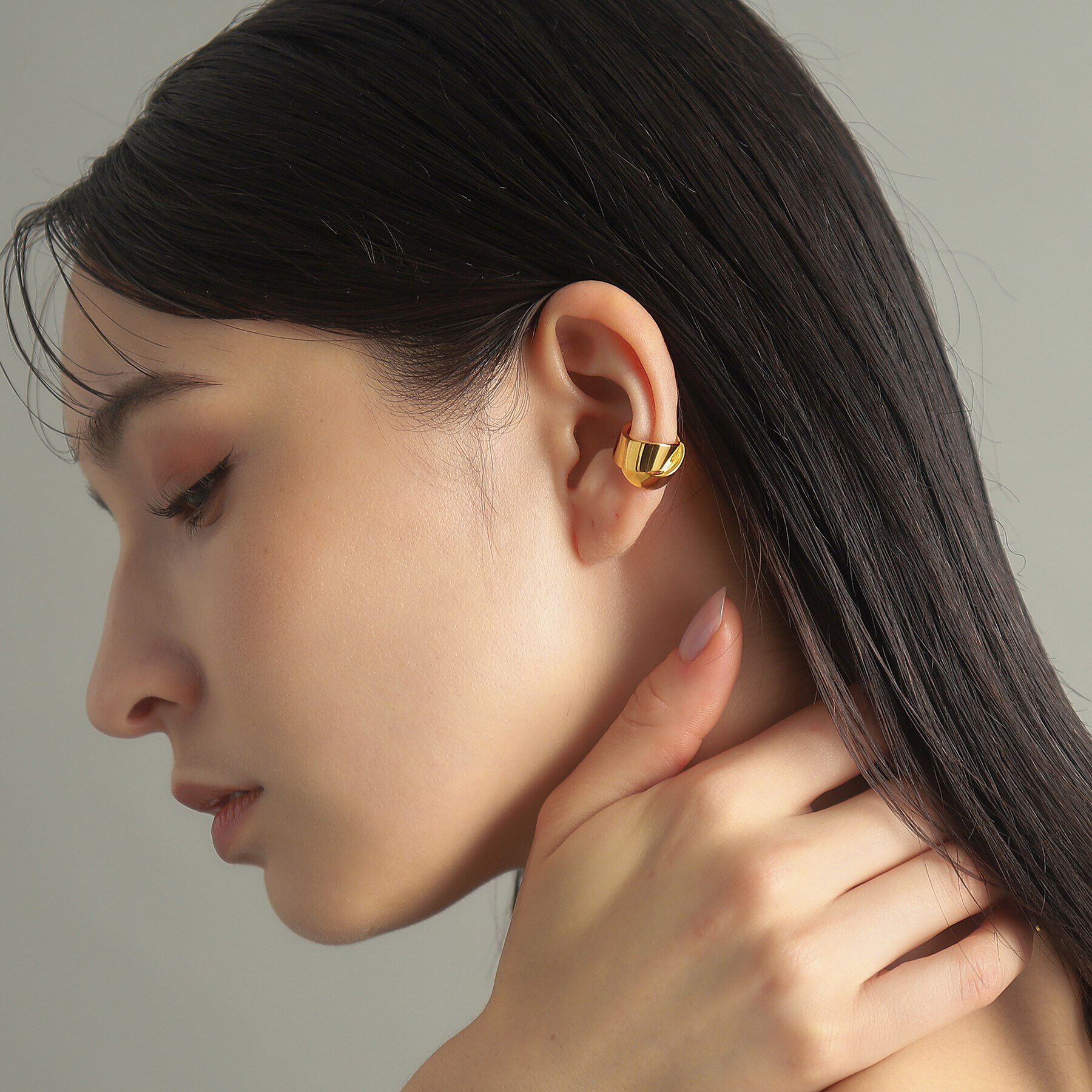 COCOSHNIK ONKITSCH「シルバー フォールディング イヤーカフ GP」|イヤリング|