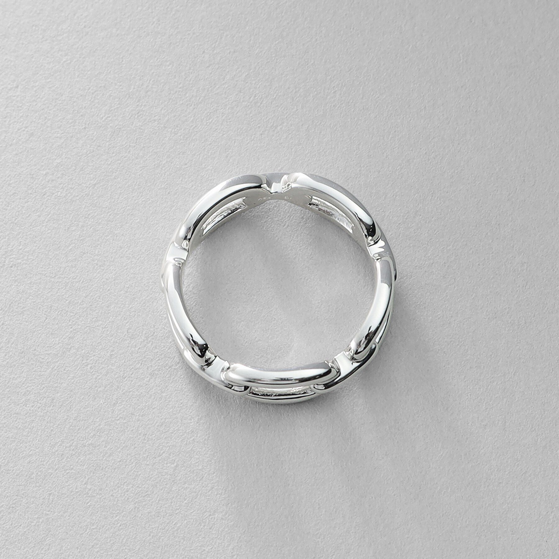 COCOSHNIK ONKITSCH「シルバー ケーブルチェーンモチーフリング」|リング|