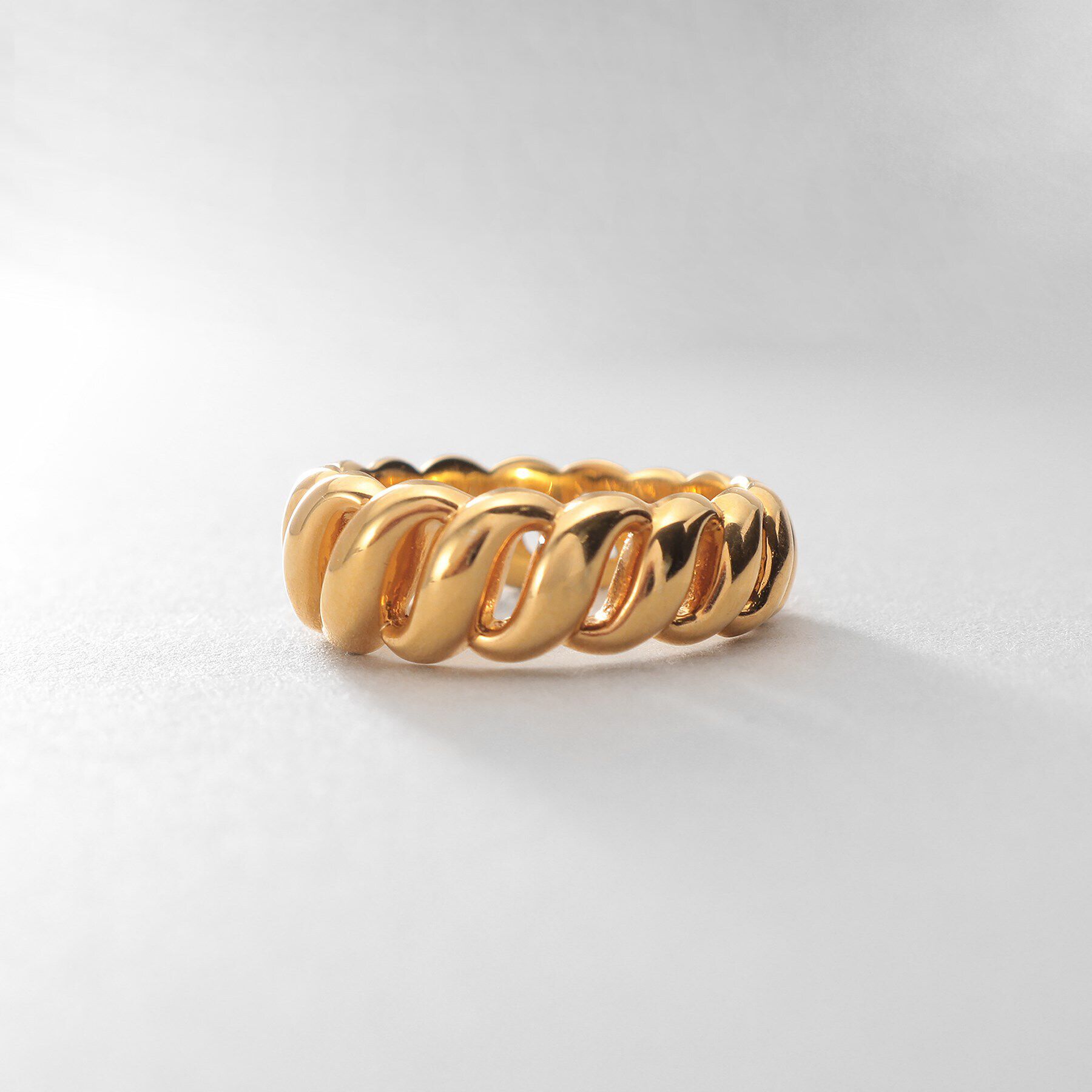 COCOSHNIK ONKITSCH「シルバー クロワッサンリング GP」|リング|