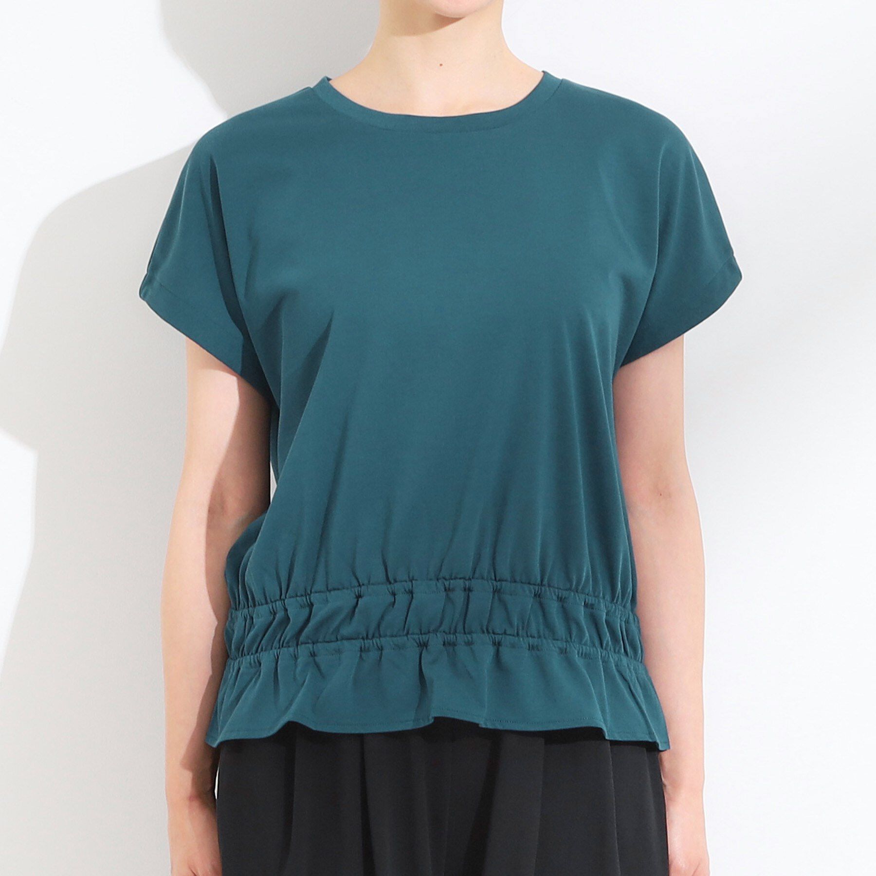 SHOO･LA･RUE「【ひんやり/2点セット】コーデに悩まず決まる トップス＋ガウチョパンツ」|スーツ|