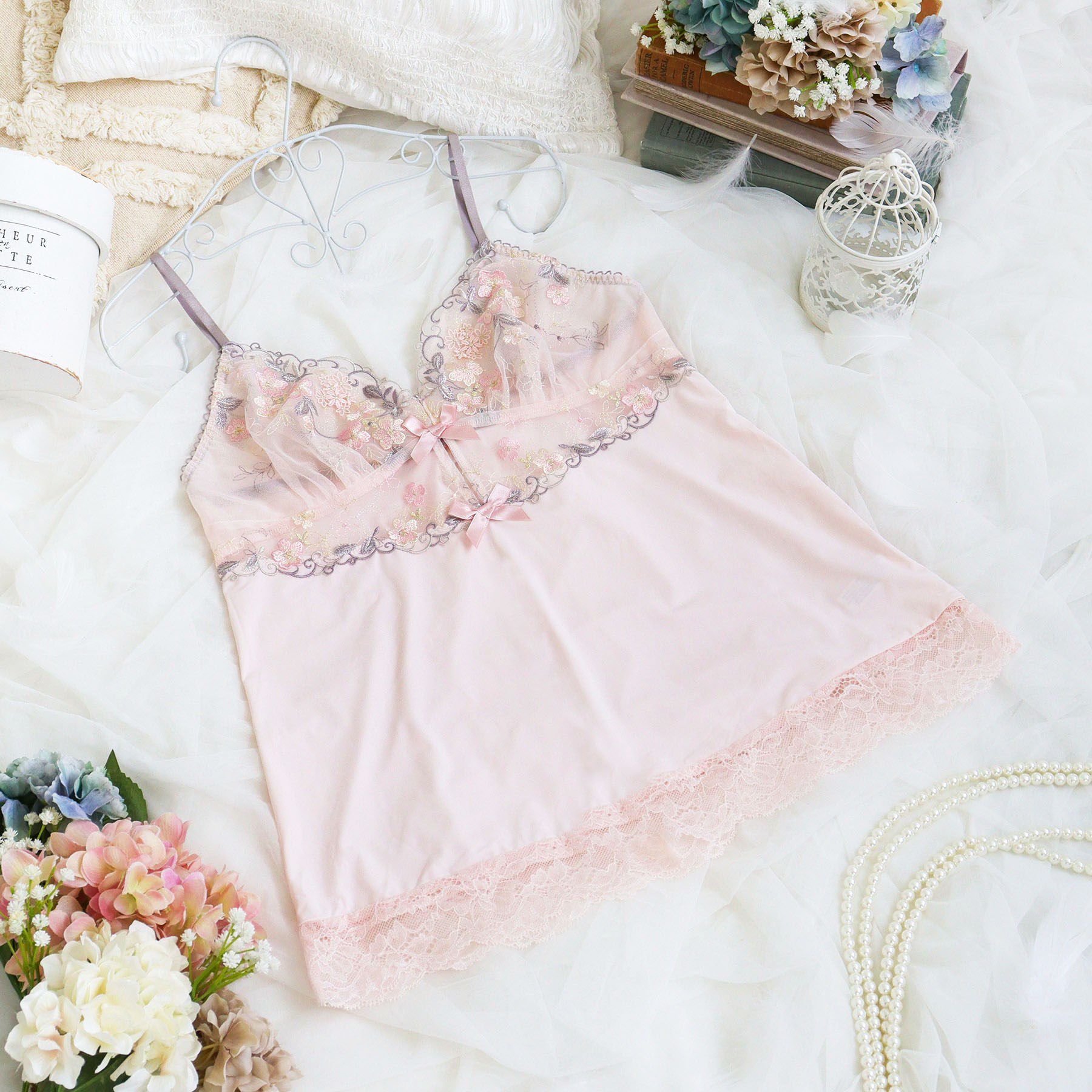 Risa Magli「エリアン キャミソール」|キャミソール|ピンク(071)