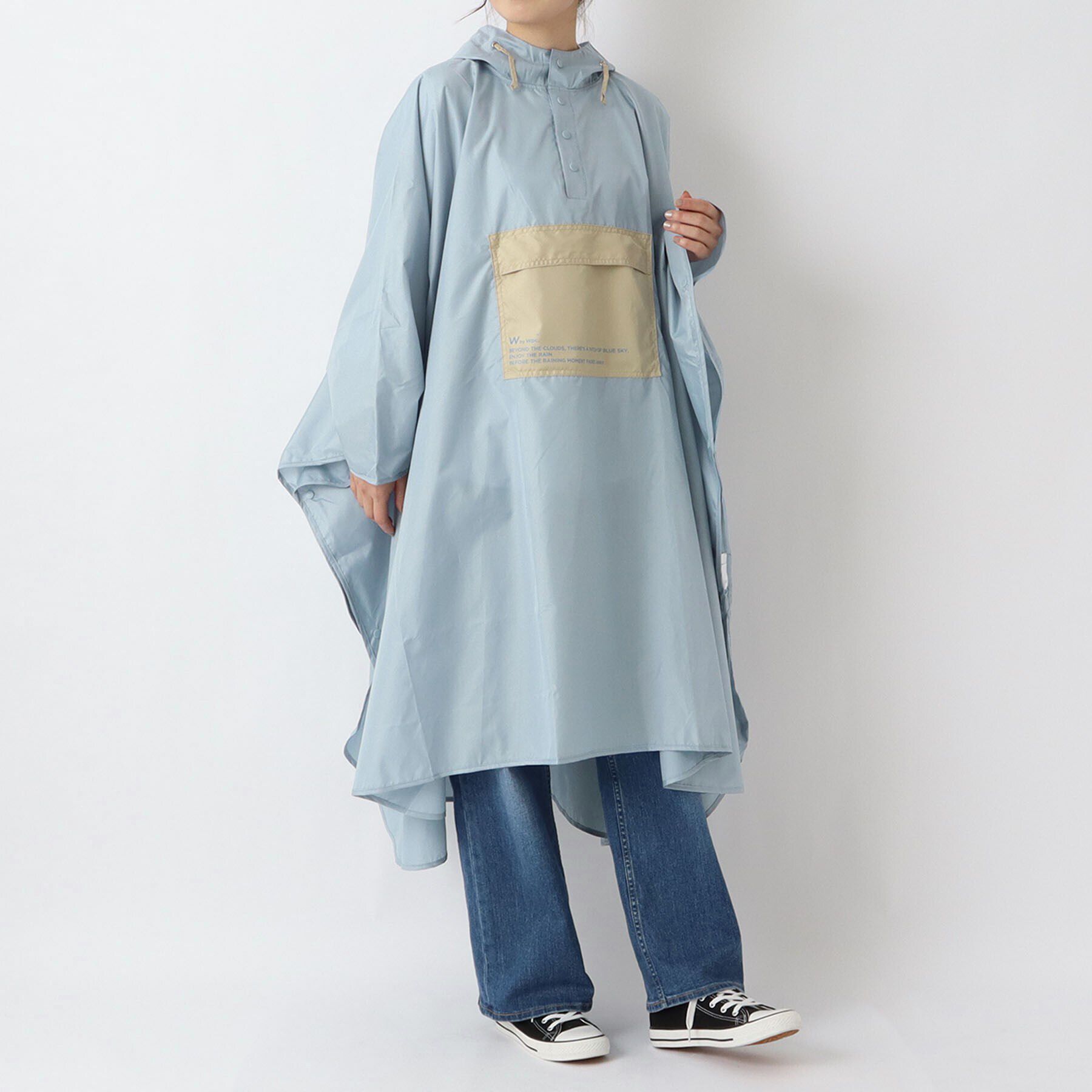 212 KITCHEN STORE「Wpc. パッカブルポンチョバイカラーユニセックス BGY」|その他|