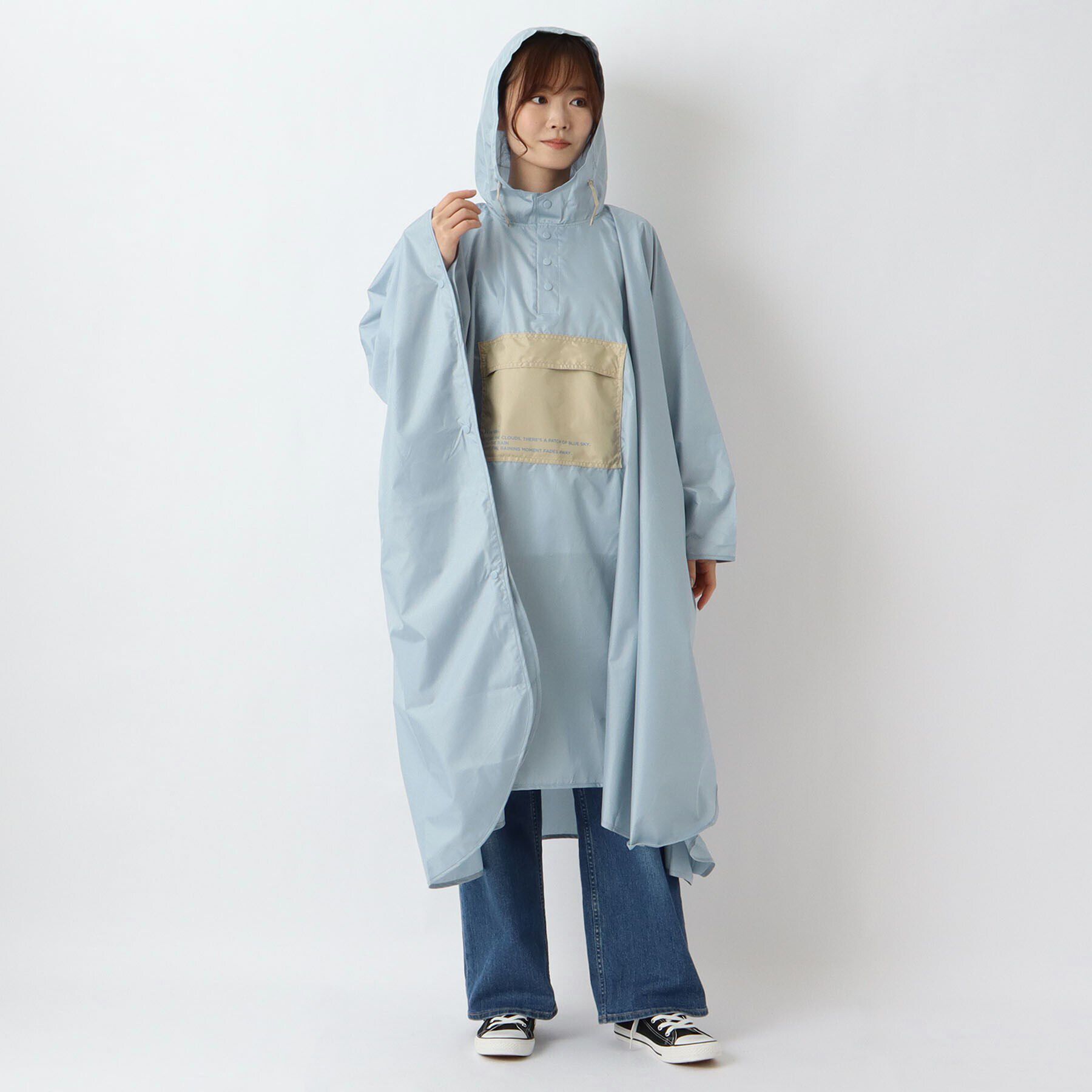 212 KITCHEN STORE「Wpc. パッカブルポンチョバイカラーユニセックス BGY」|その他|