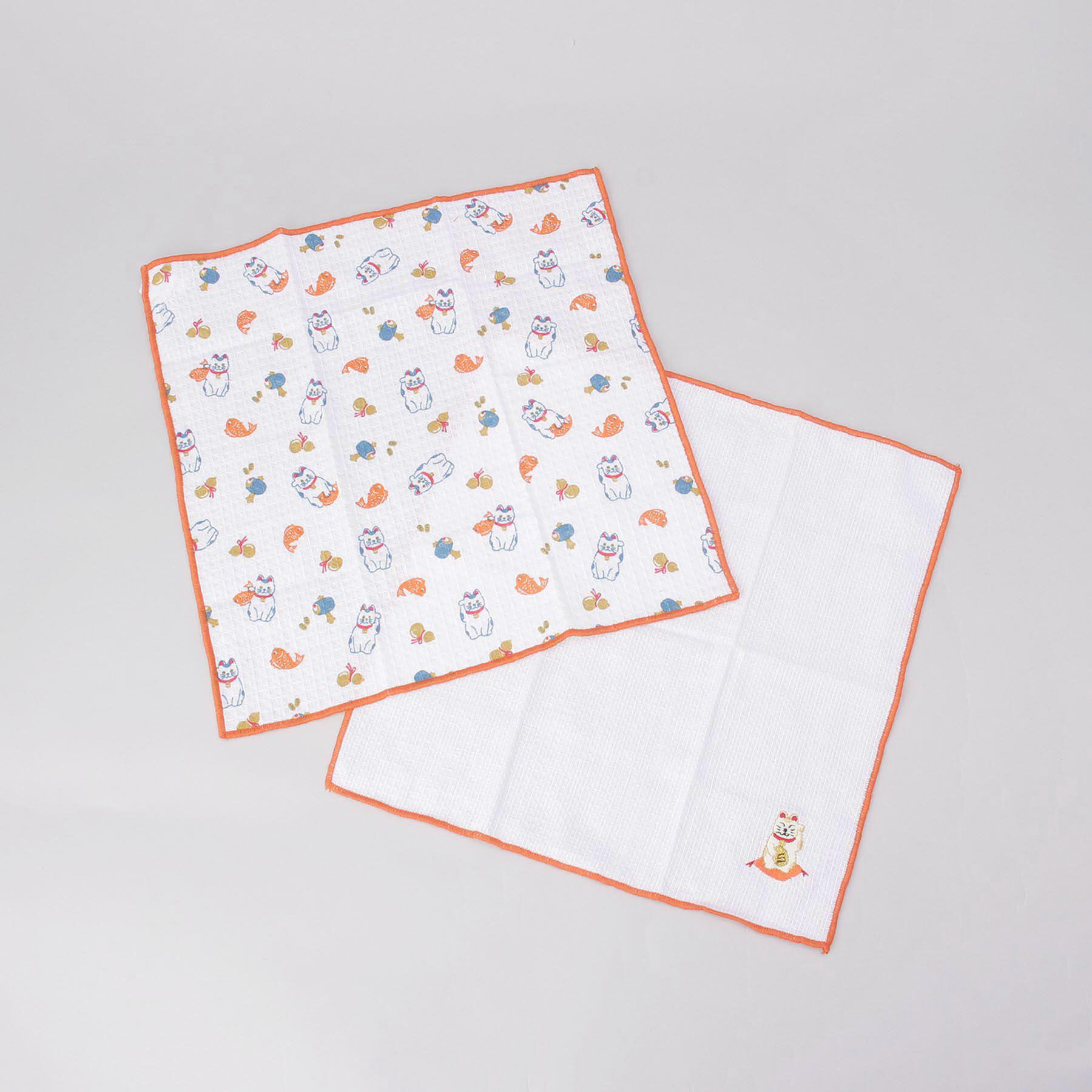 212 KITCHEN STORE「マネキネコ お年賀ディッシュクロス 2P」|食器・キッチングッズ|その他