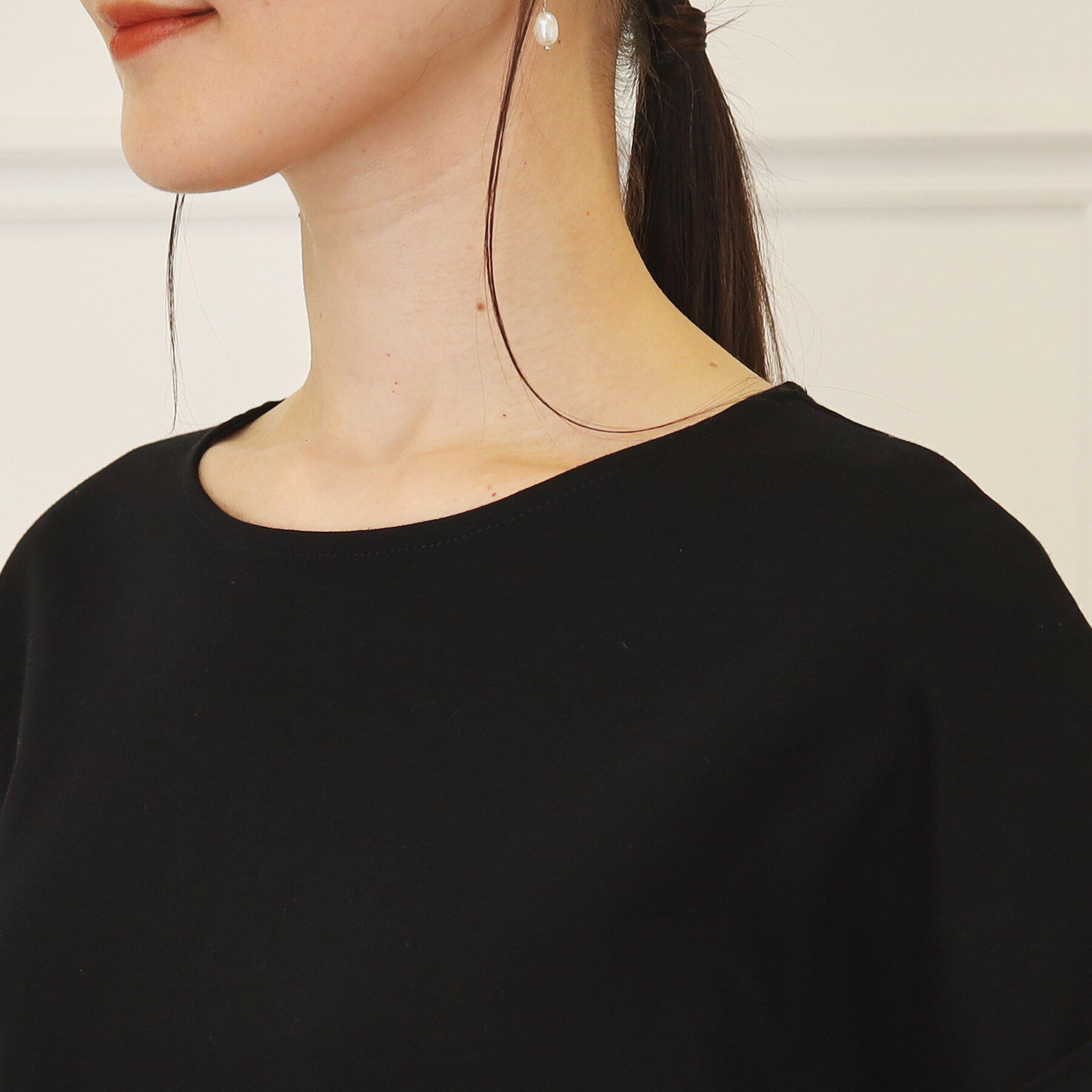 SunaUna「【接触冷感／体系カバー】ティアードチュニックプルオーバー」|Tシャツ・カットソー|