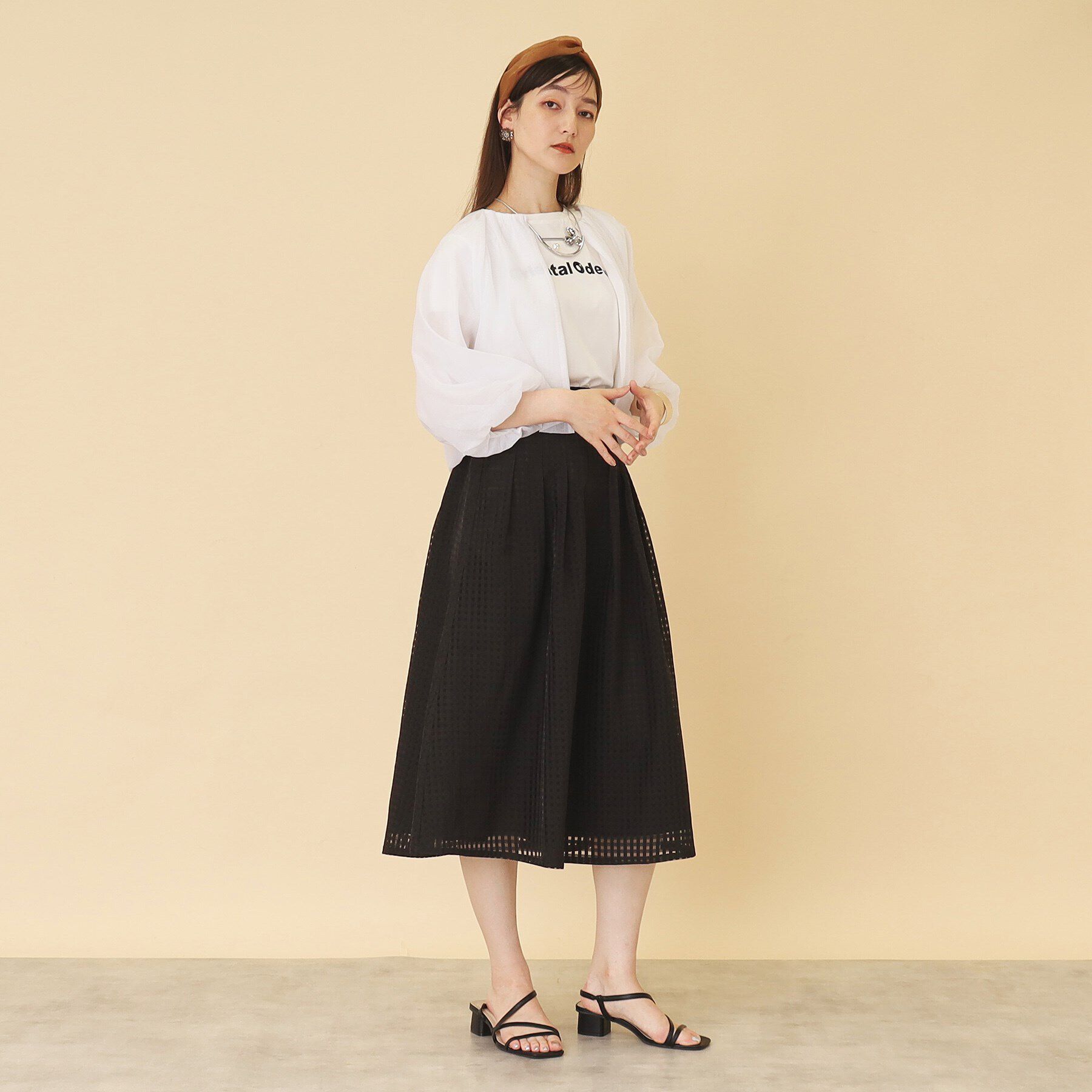 SunaUna「【オーガンジー／シアー感】バルーンボレロ」|カーディガン|