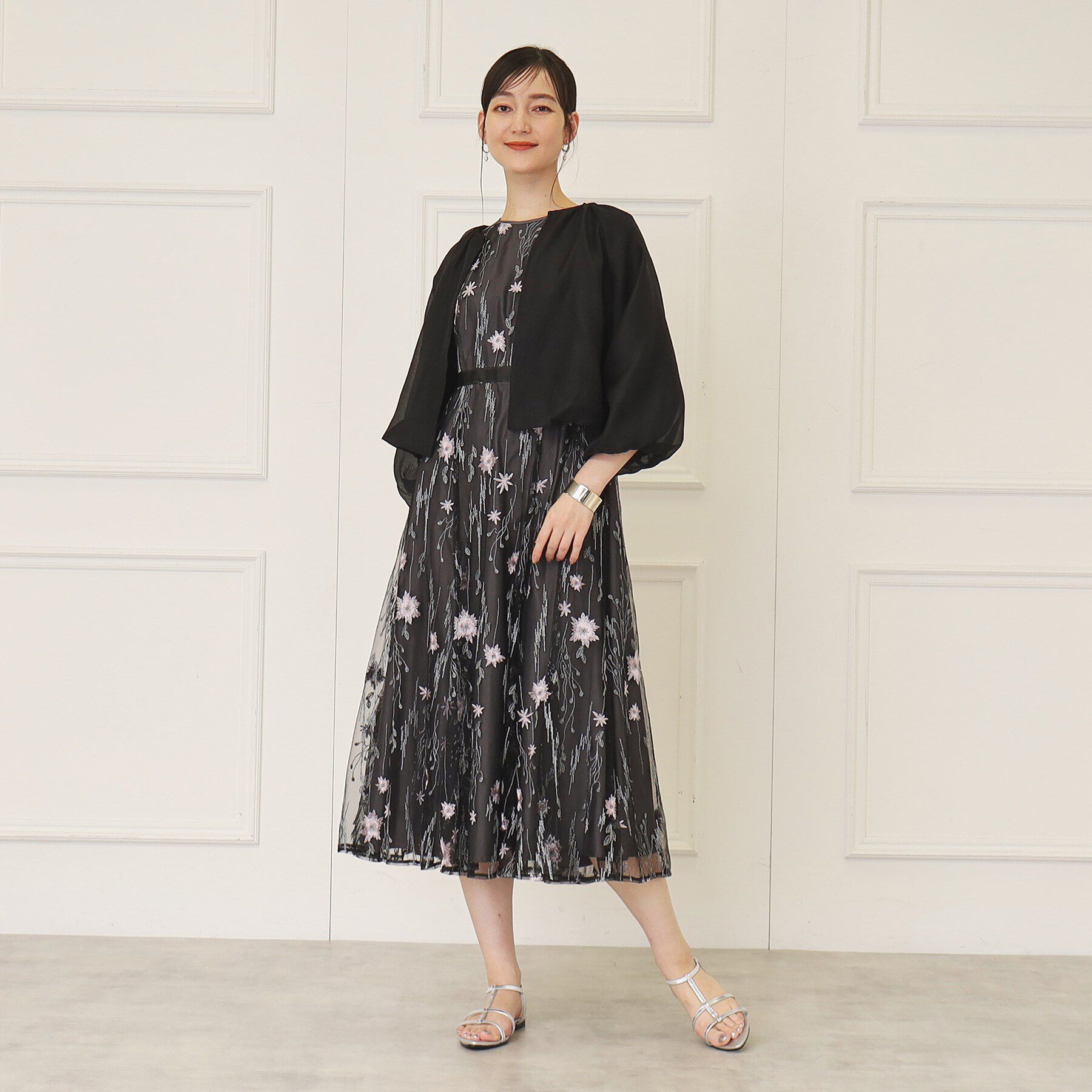 SunaUna「【オーガンジー／シアー感】バルーンボレロ」|カーディガン|