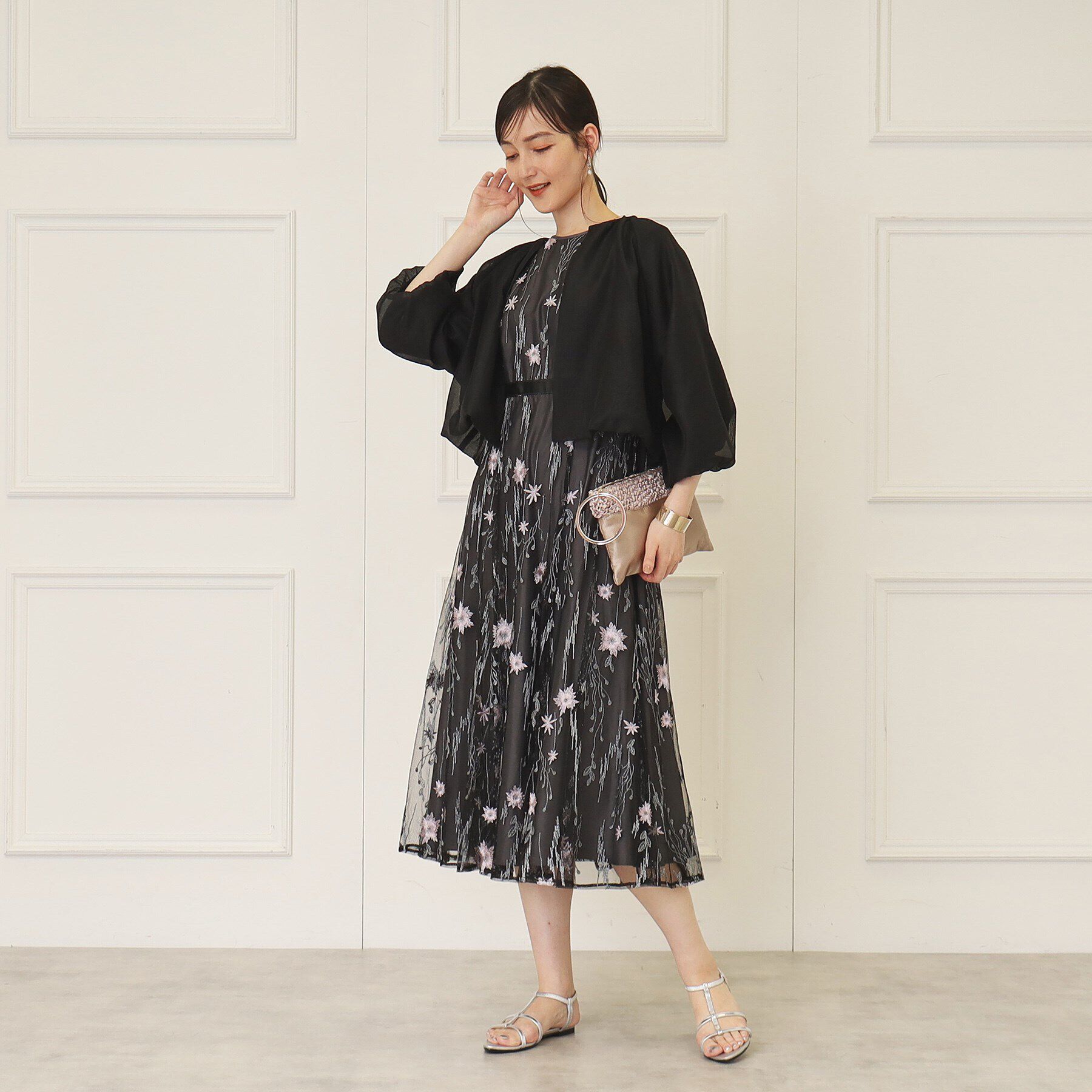 SunaUna「【オーガンジー／シアー感】バルーンボレロ」|カーディガン|