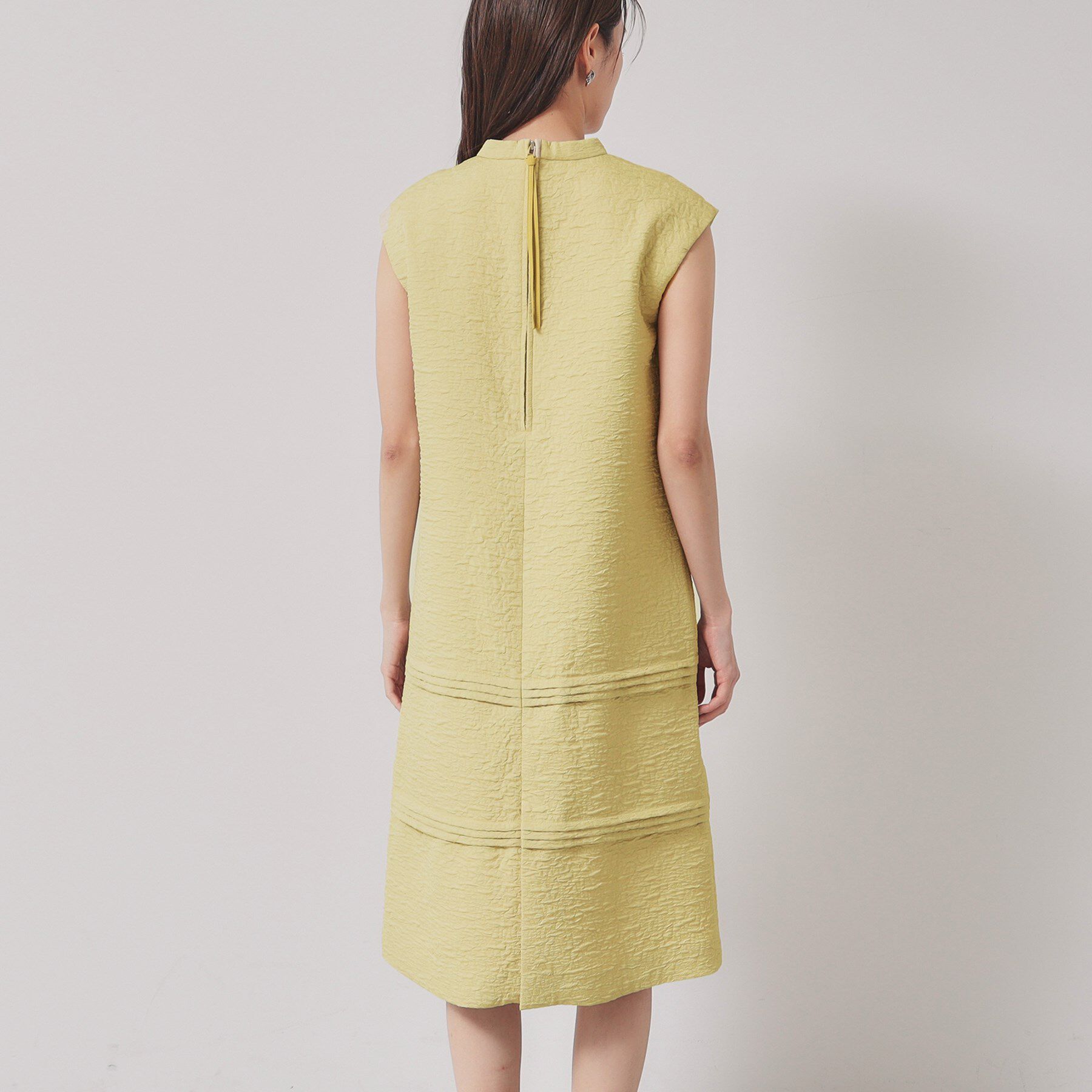 SunaUna「【お花モチーフ／チャイナカラー】タック切替ワンピース」|ワンピース|