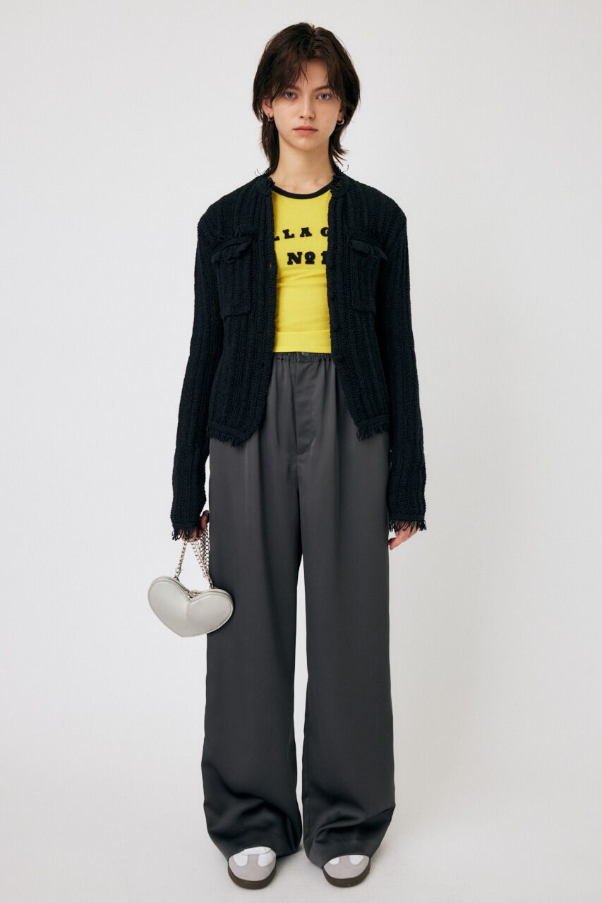 MOUSSY「FRINGE KNIT カーディガン」|カーディガン|