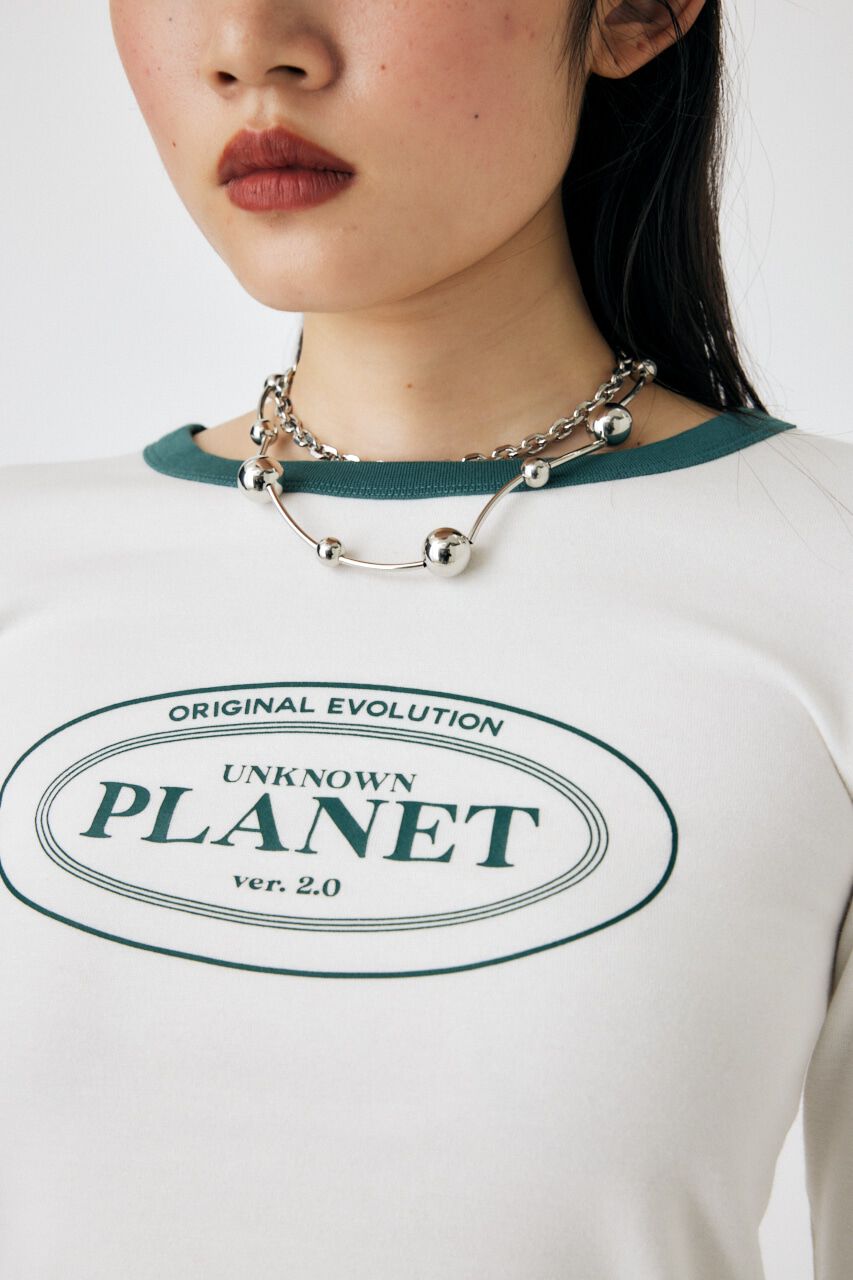 MOUSSY「GARTER DETAIL PRINT LS Tシャツ」|Tシャツ・カットソー|