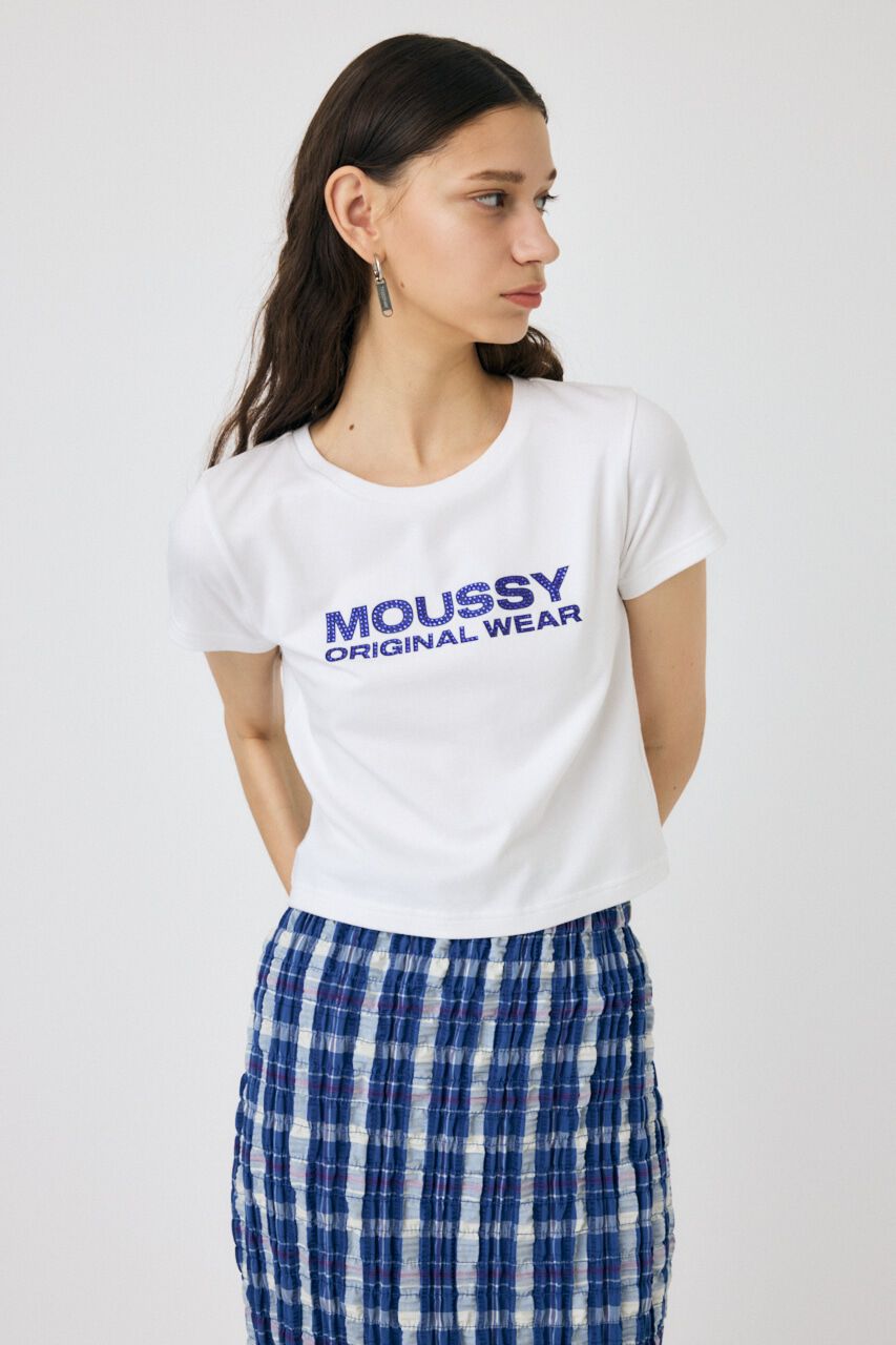 MOUSSY「RHINESTONE MOUSSY Tシャツ」|Tシャツ・カットソー|
