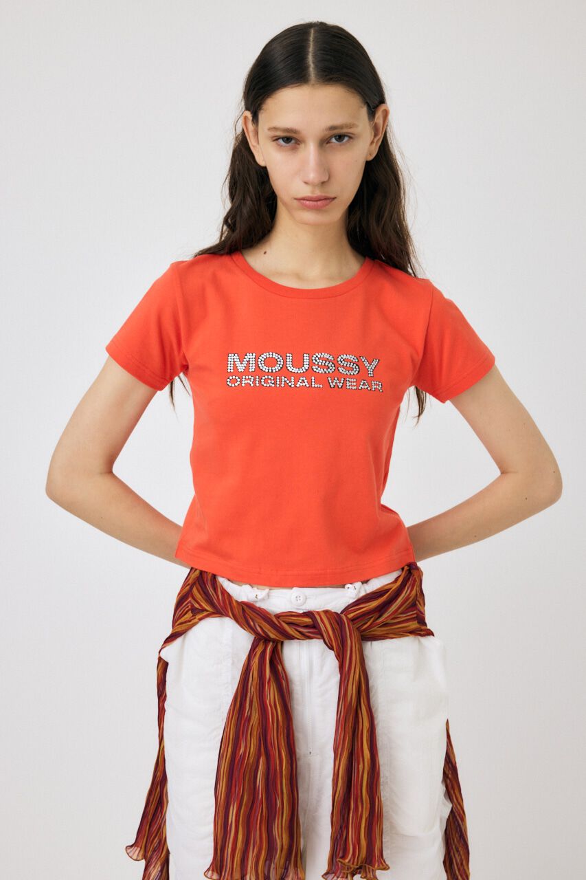 MOUSSY「RHINESTONE MOUSSY Tシャツ」|Tシャツ・カットソー|