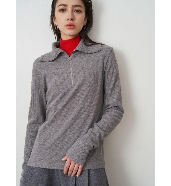 ELENDEEK「HALF ZIP CS」|Tシャツ・カットソー|グレー