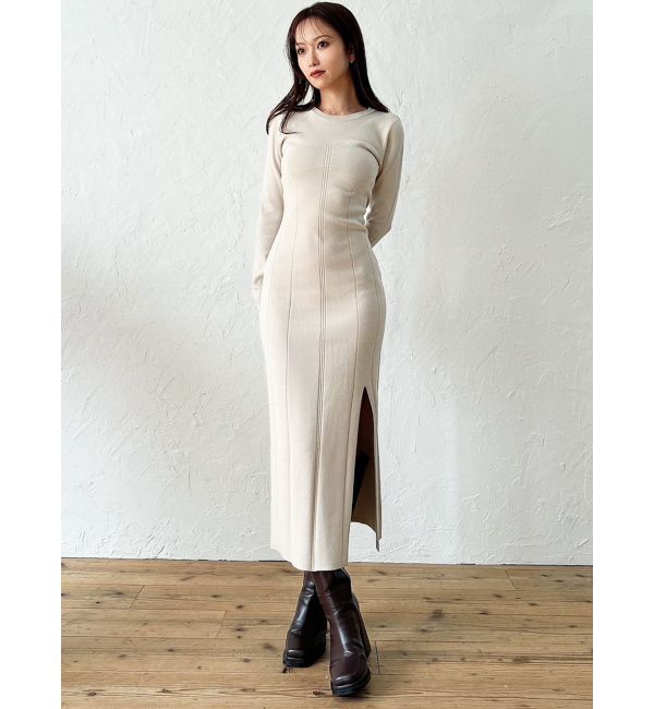 RESEXXY「コルセットパターンニットワンピース」|ワンピース|