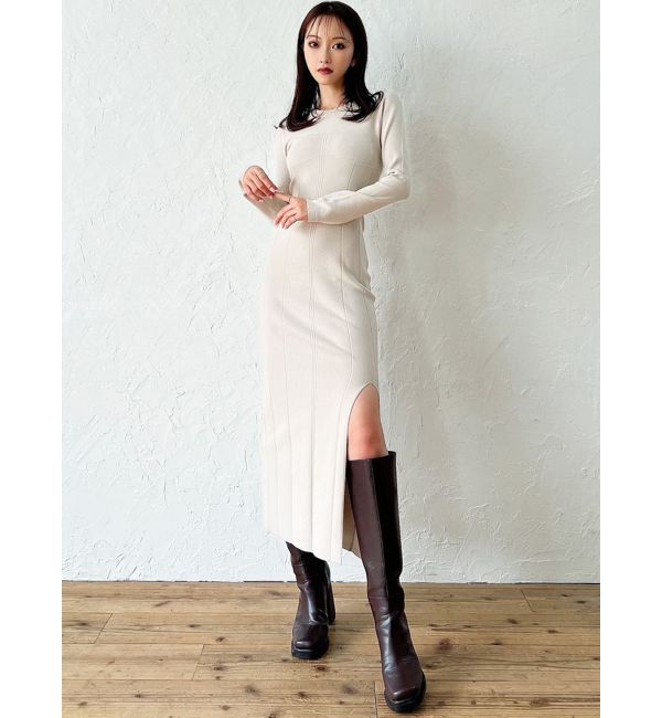 RESEXXY「コルセットパターンニットワンピース」|ワンピース|