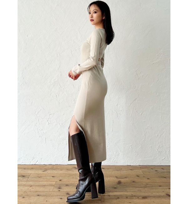 RESEXXY「コルセットパターンニットワンピース」|ワンピース|