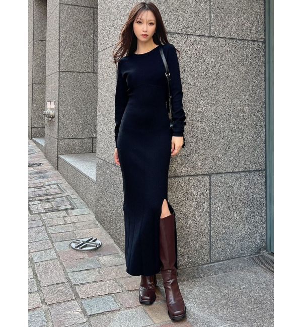 RESEXXY「コルセットパターンニットワンピース」|ワンピース|