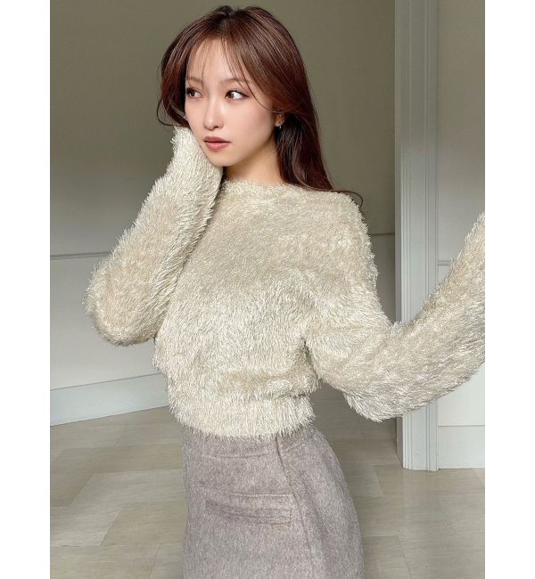 RESEXXY「バナナスリーブラメニット」|ニット・セーター|