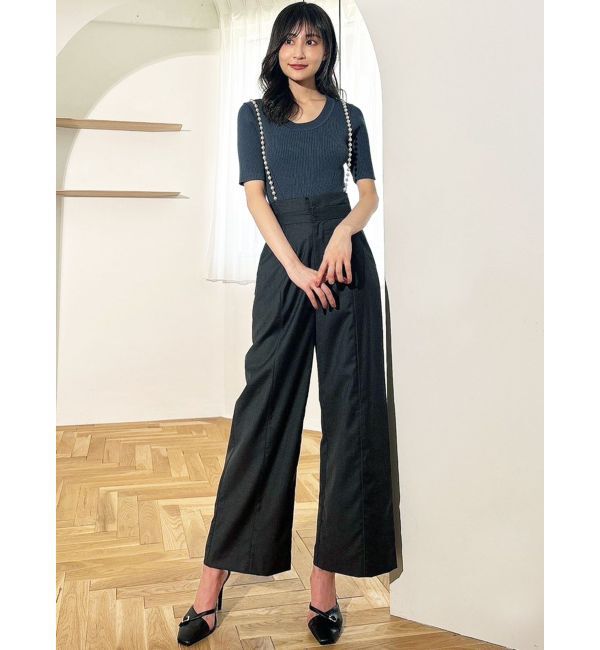 RESEXXY「ラウンドネックリブニットトップス」|ニット・セーター|