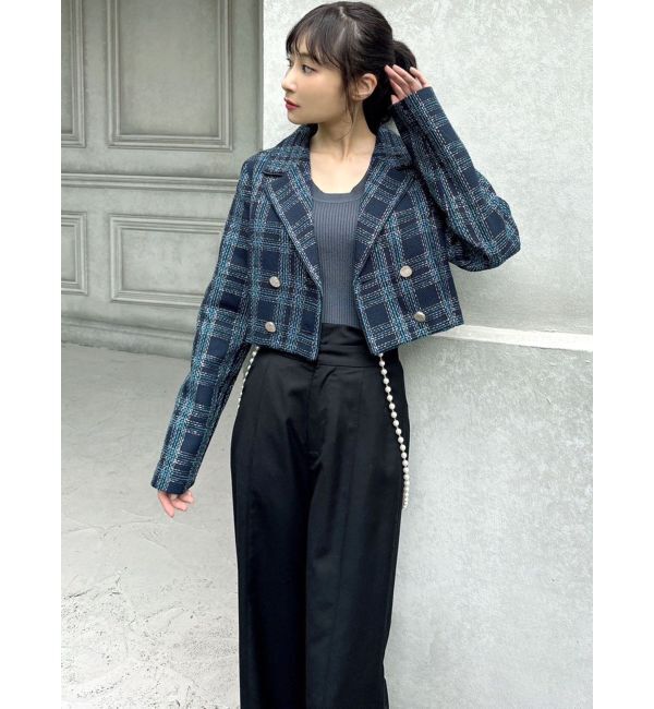 RESEXXY「ラウンドネックリブニットトップス」|ニット・セーター|