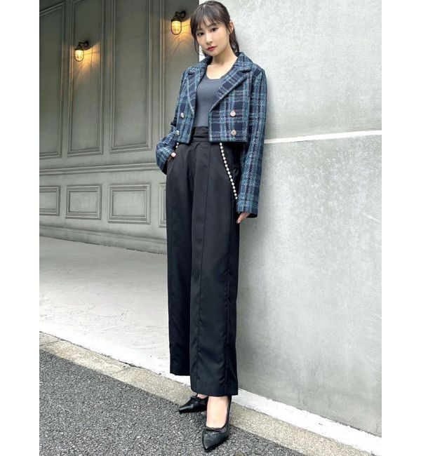 RESEXXY「ラウンドネックリブニットトップス」|ニット・セーター|