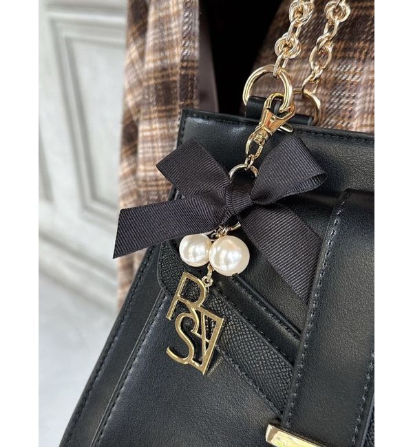 RESEXXY「ロゴモチーフバッグチャーム」|チャーム・キーホルダー|ブラック