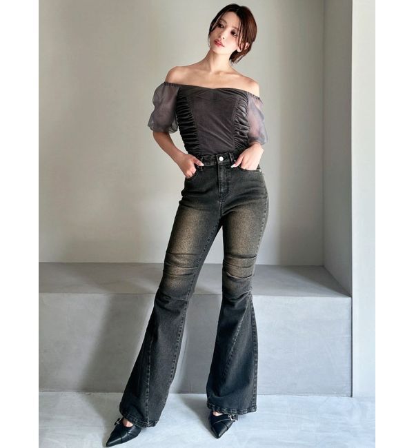 RESEXXY「ニーズタックデニムパンツ」|デニム|