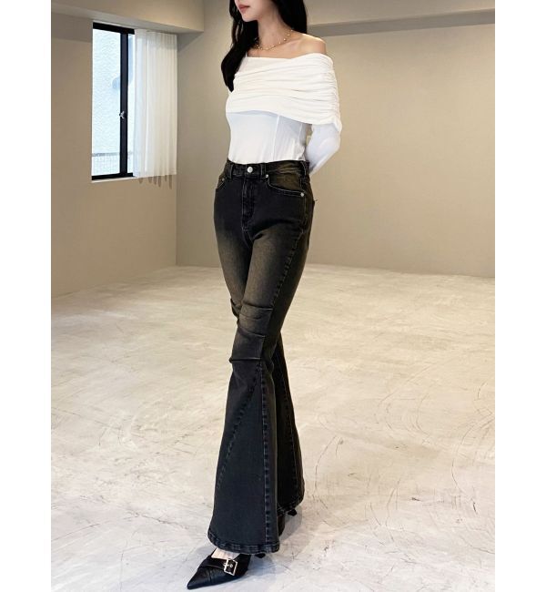 RESEXXY「ニーズタックデニムパンツ」|デニム|