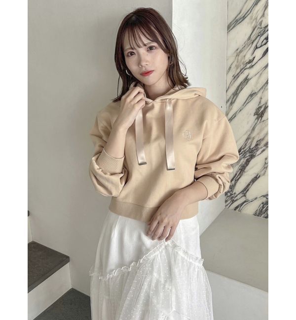 dazzlin「【CALNAMURコラボ】ロゴショートフーディ」|スウェット・ジャージ|