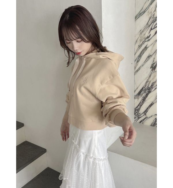 dazzlin「【CALNAMURコラボ】ロゴショートフーディ」|スウェット・ジャージ|