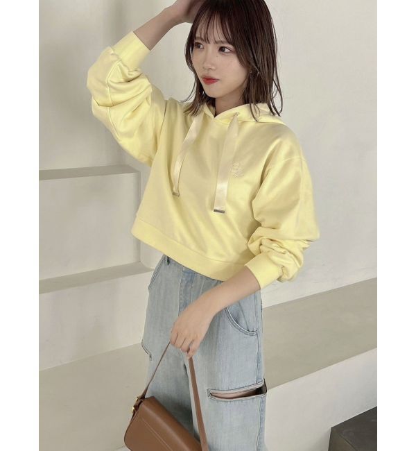 dazzlin「【CALNAMURコラボ】ロゴショートフーディ」|スウェット・ジャージ|