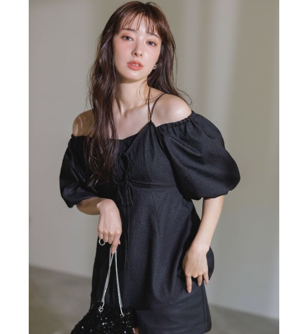 dazzlin「【SETUP】ビスチェレイヤードペプラムブラウス※セットアップ対応」|シャツ・ブラウス|