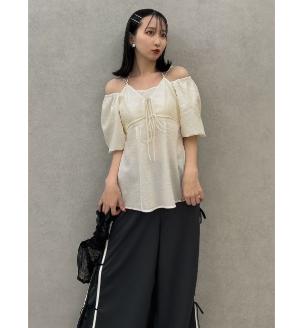 dazzlin「【SETUP】ビスチェレイヤードペプラムブラウス※セットアップ対応」|シャツ・ブラウス|