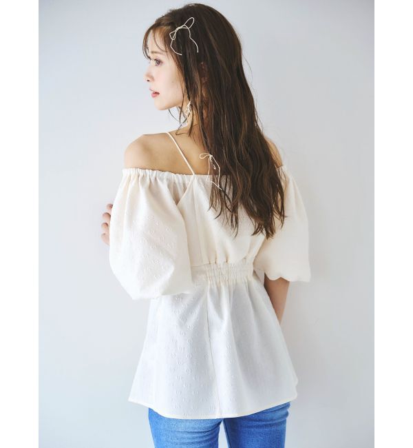 dazzlin「【SETUP】ビスチェレイヤードペプラムブラウス※セットアップ対応」|シャツ・ブラウス|