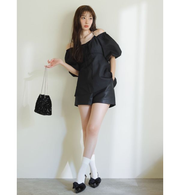 dazzlin「【SETUP】ビスチェレイヤードペプラムブラウス※セットアップ対応」|シャツ・ブラウス|